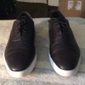 Men's Black Leather Sneakers